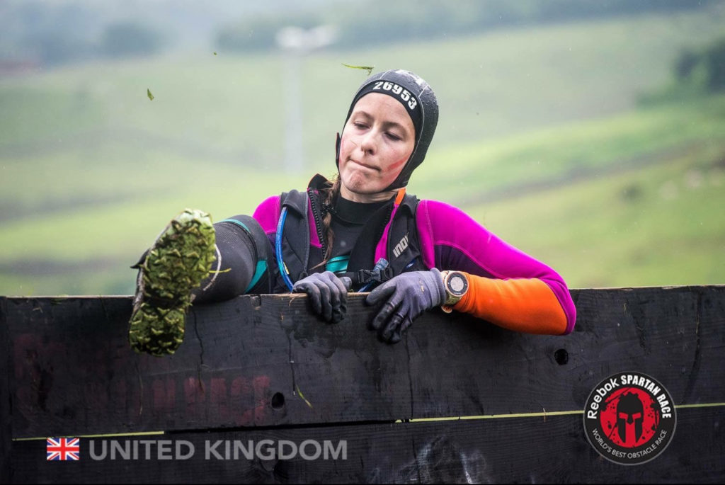 Getting over a Wall at the Spartan Race Ultra Beast